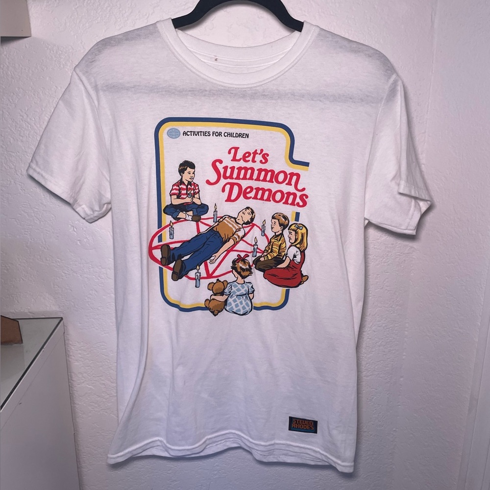 Small activities for children Graphic T shirt for Men’s Let’s summon Demons